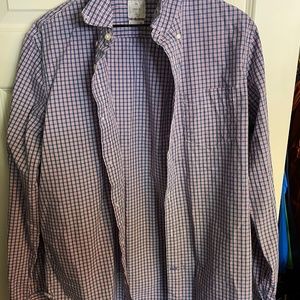 Gap Mens Large Button Down Casual Shirt "Lived In" Style